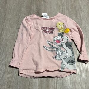Warner Bros. Looney Tunes Pink Long Sleeve Tee